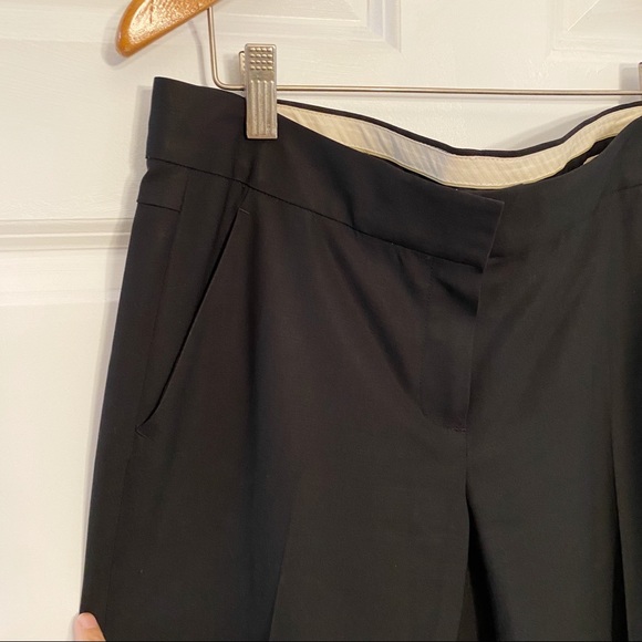 Theory Solada Stretch Wool Flare Pant Black - Picture 2 of 8